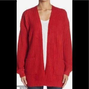 NWT Red cardigan sweater size small